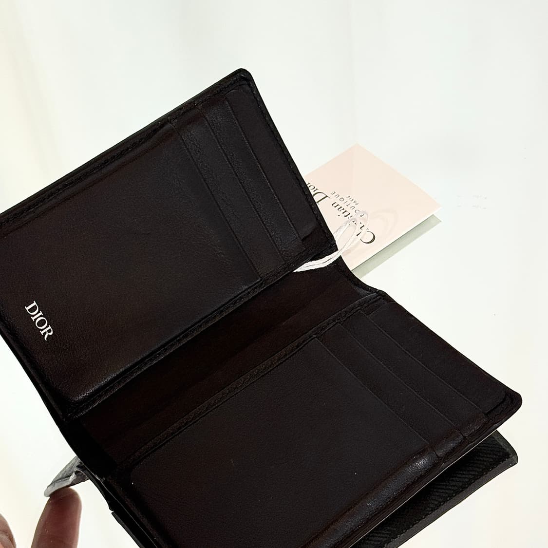 [정품] 디올 CD 다이아몬드 오거나이저 카드지갑 블랙 상품이미지4