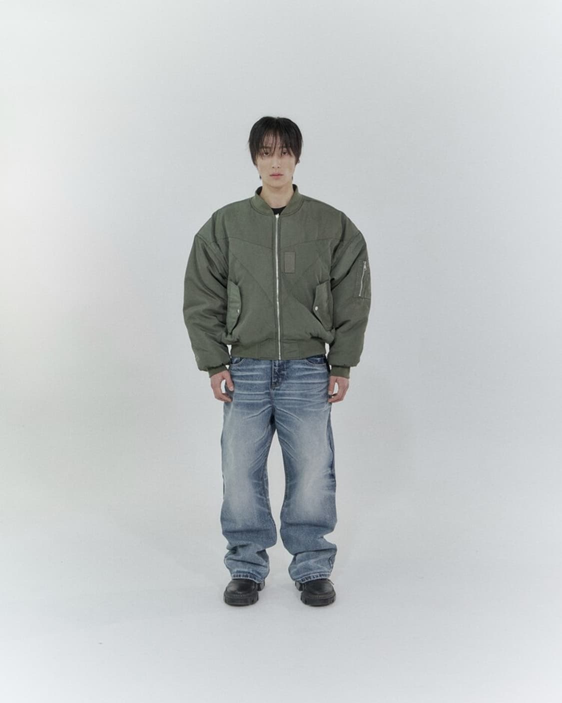 [2 Size 판매] 포스센스티브 FST 카모 리버시블 ma-1 상품이미지3