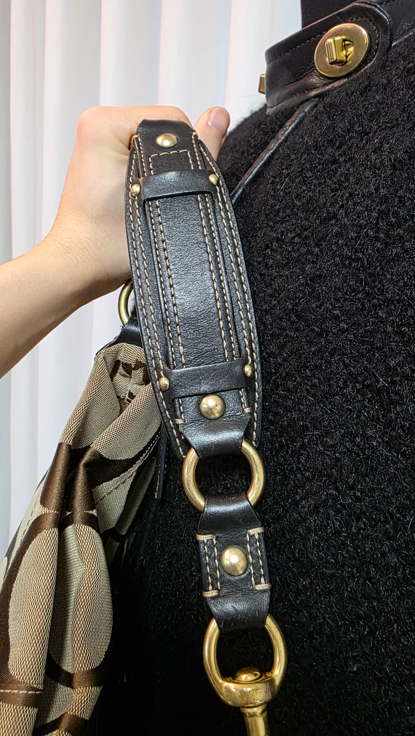 코치 시그니처 턴록 소호백 00s y2k 상품이미지8