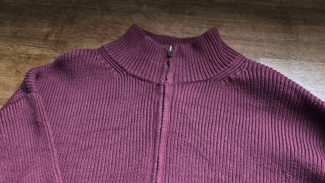 L.L.Bean 엘엘빈 버건디 집업니트 Made In Australia  상품이미지3