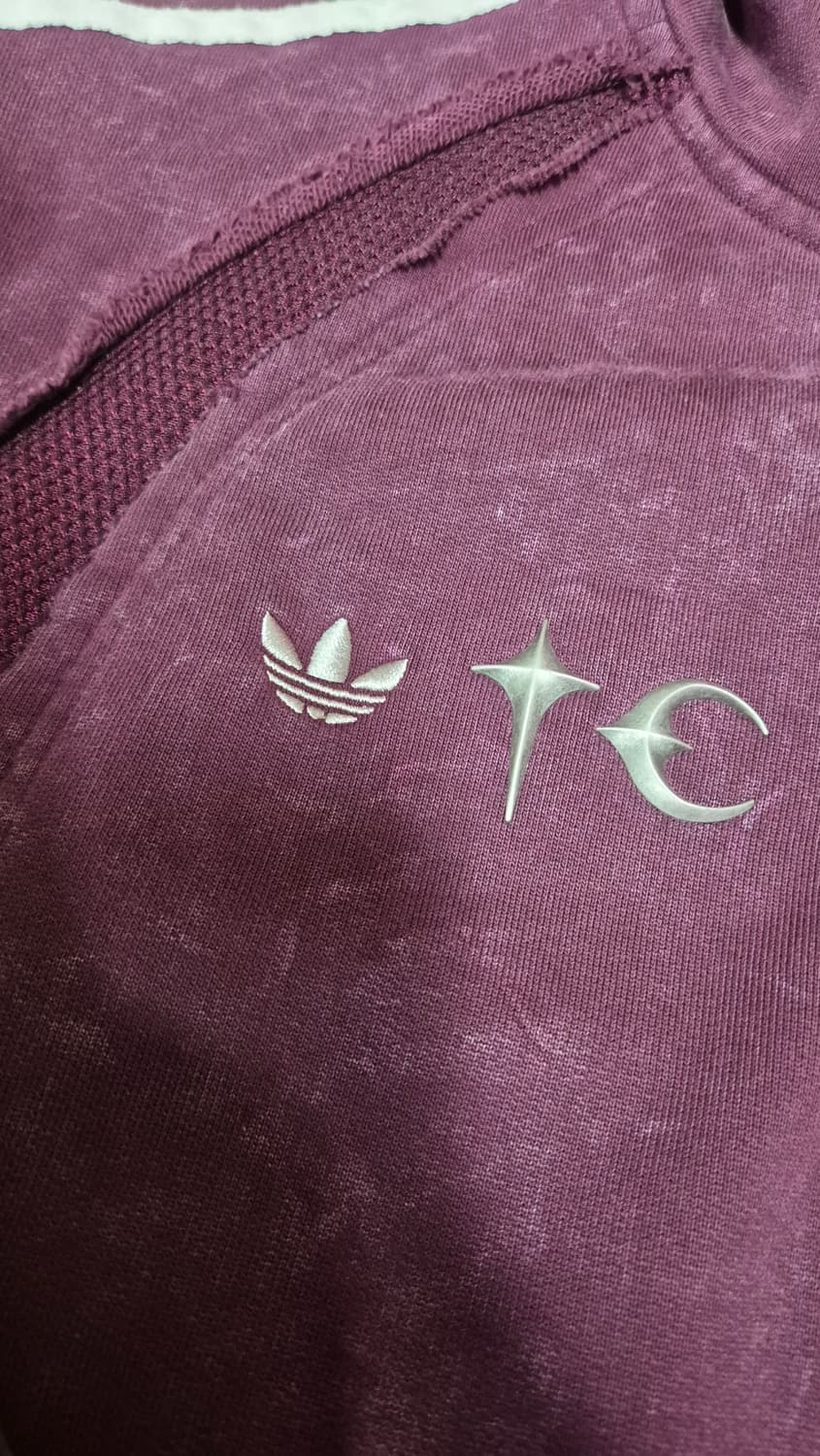 아디다스 떠그클럽 팀가이스트 후드집업 마룬 XXL 상품이미지2