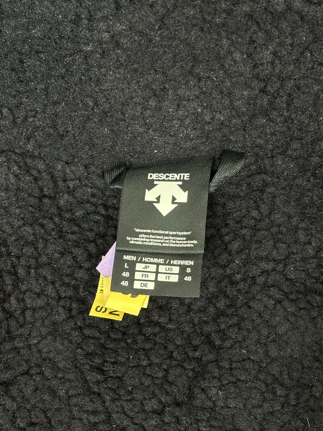 데상트 일본판 블랙 안감 기모 뽀글이 롱패딩 점퍼 돕바  상품이미지7