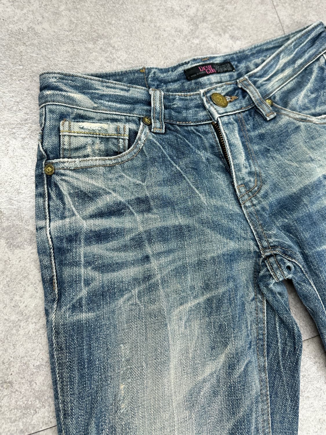 DESII GIRL high waisted flare denim jean 상품이미지2