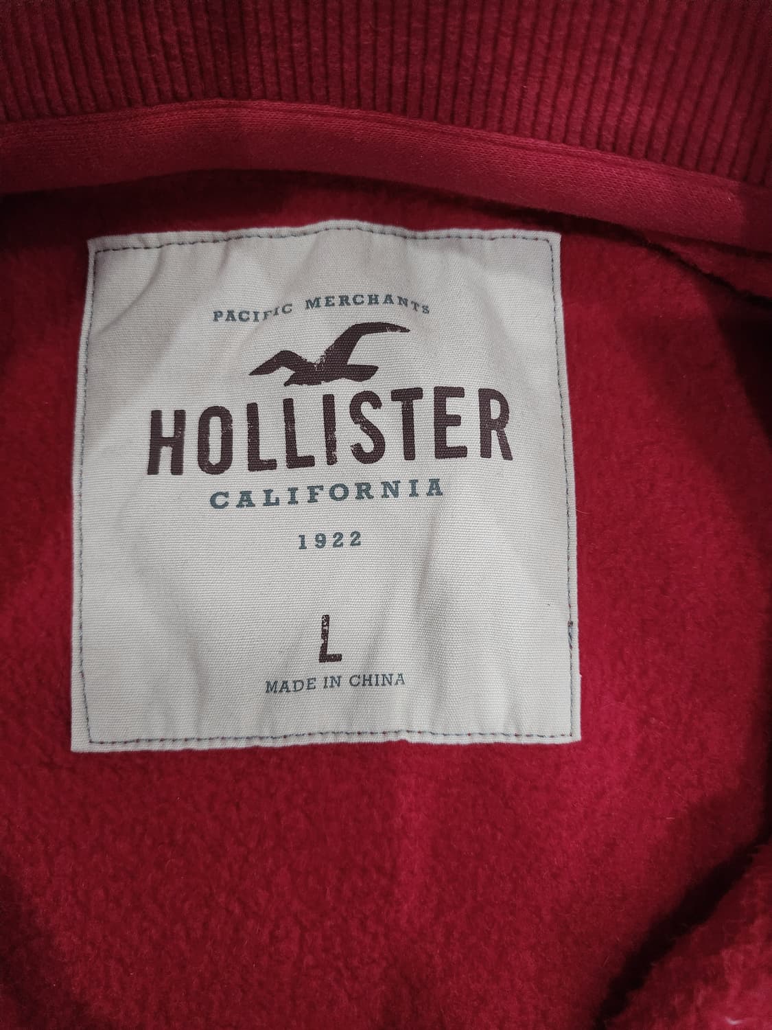 홀리스터 빈티지 스펠로고 버튼 기모 후드자켓 L 상품이미지6