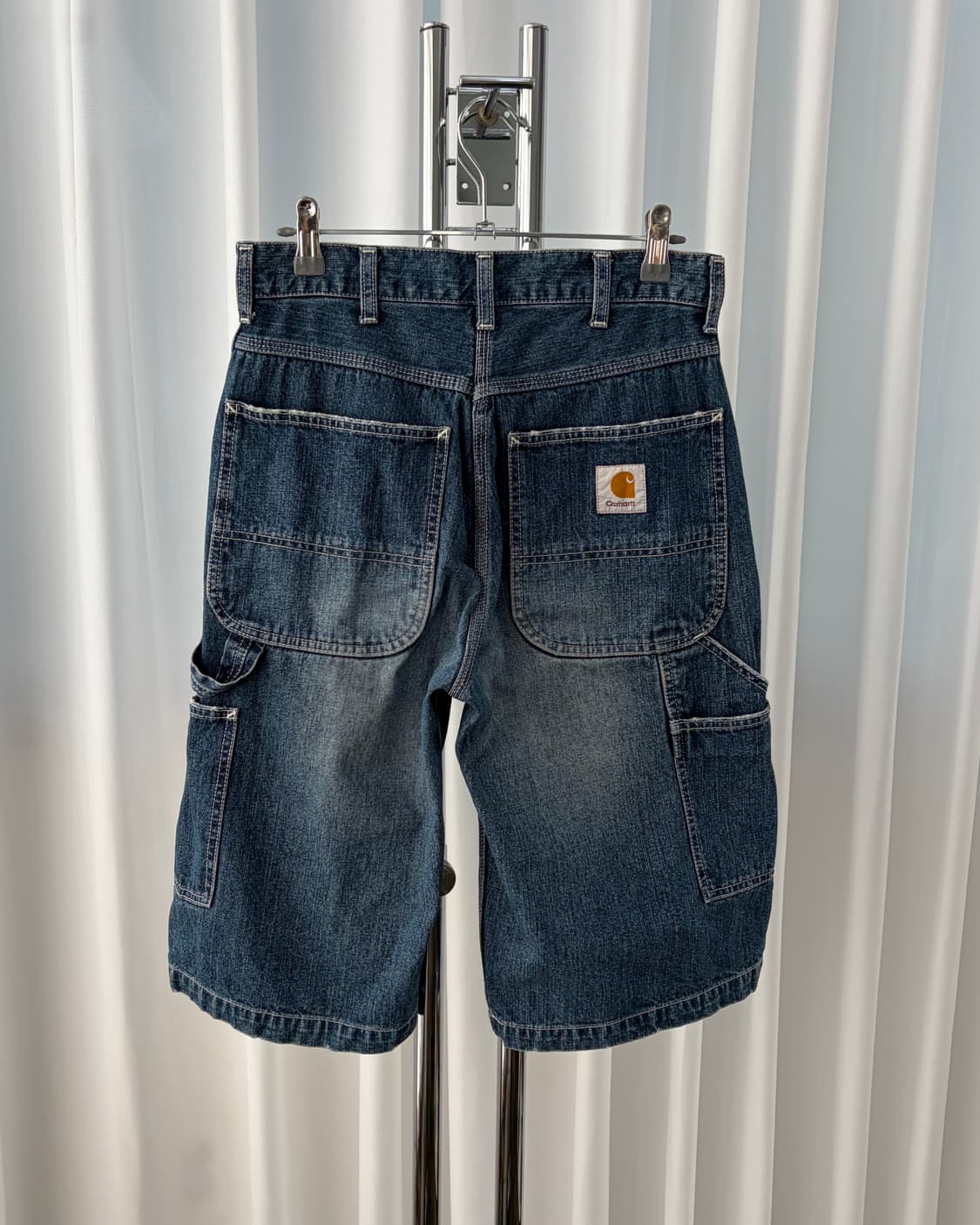 [28인치]칼하트 JPN 카펜터 버뮤다 데님 팬츠 상품이미지2