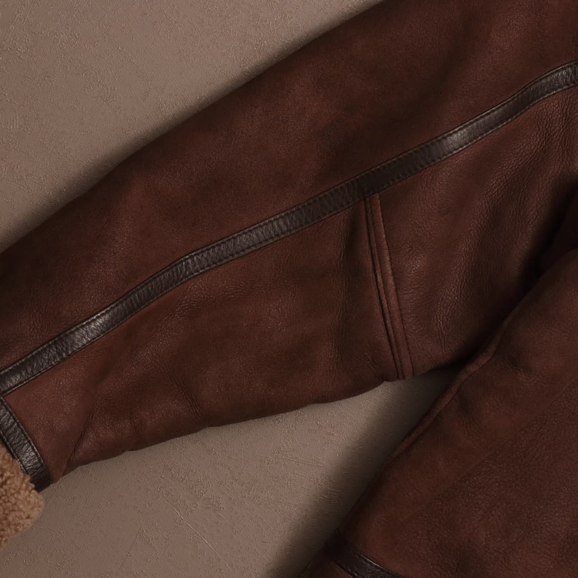 90's B-3 양가죽 레더 양털 무스탕 A1828 상품이미지6