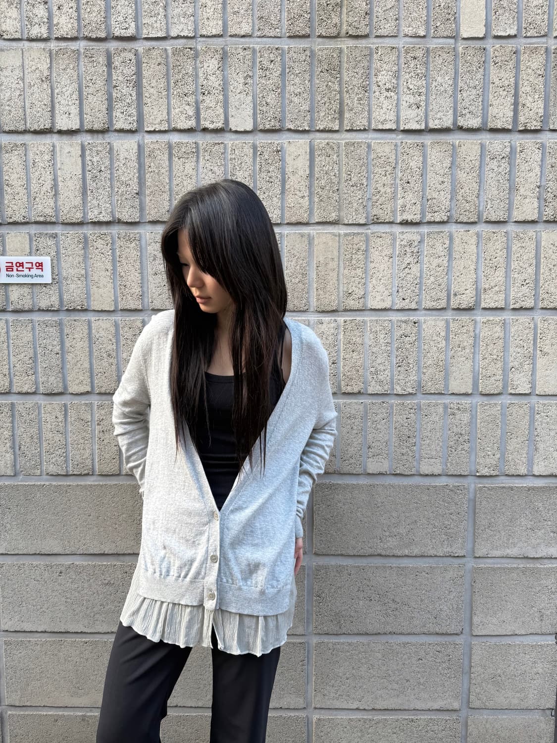 띠어리 실키 레이어드 코튼 가디건 상품이미지4