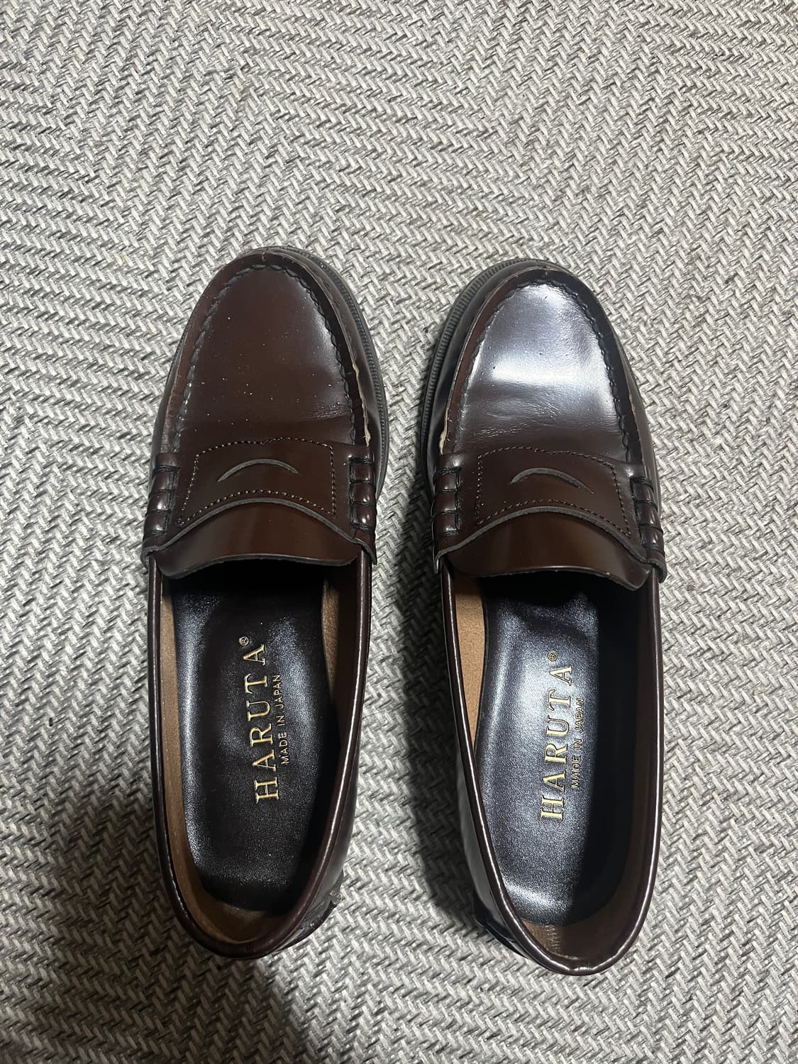 하루타 304 소가죽 브라운 로퍼 235 상품이미지1