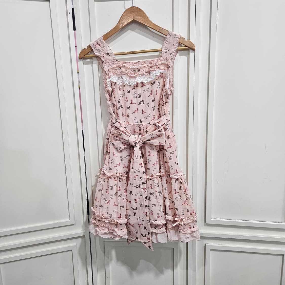 바디라인(BODYLINE)  레이스업 원피스 상품이미지5