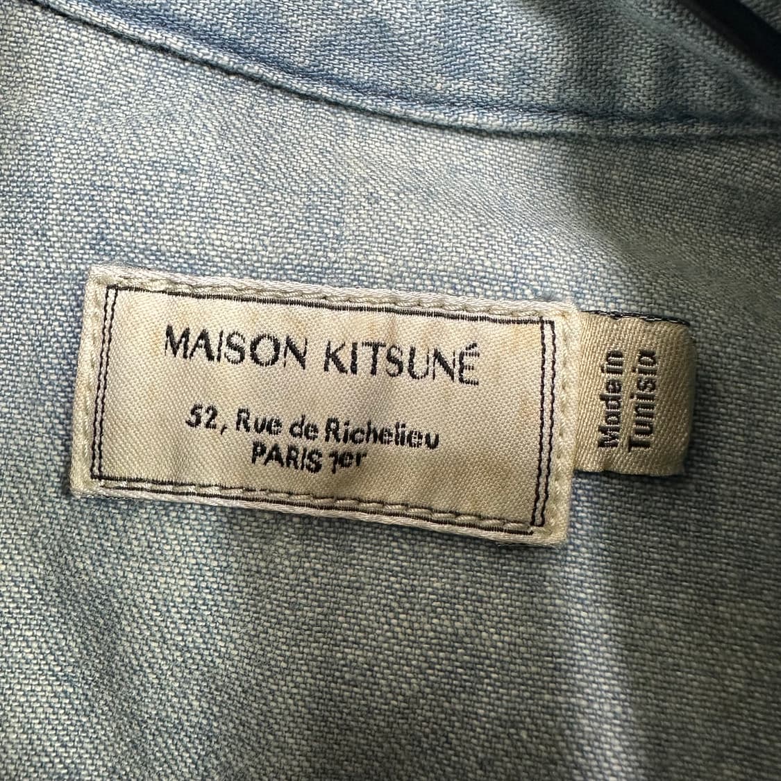 ✨ (바배) 메종키츠네 데님 워스턴 셔츠 상품이미지3