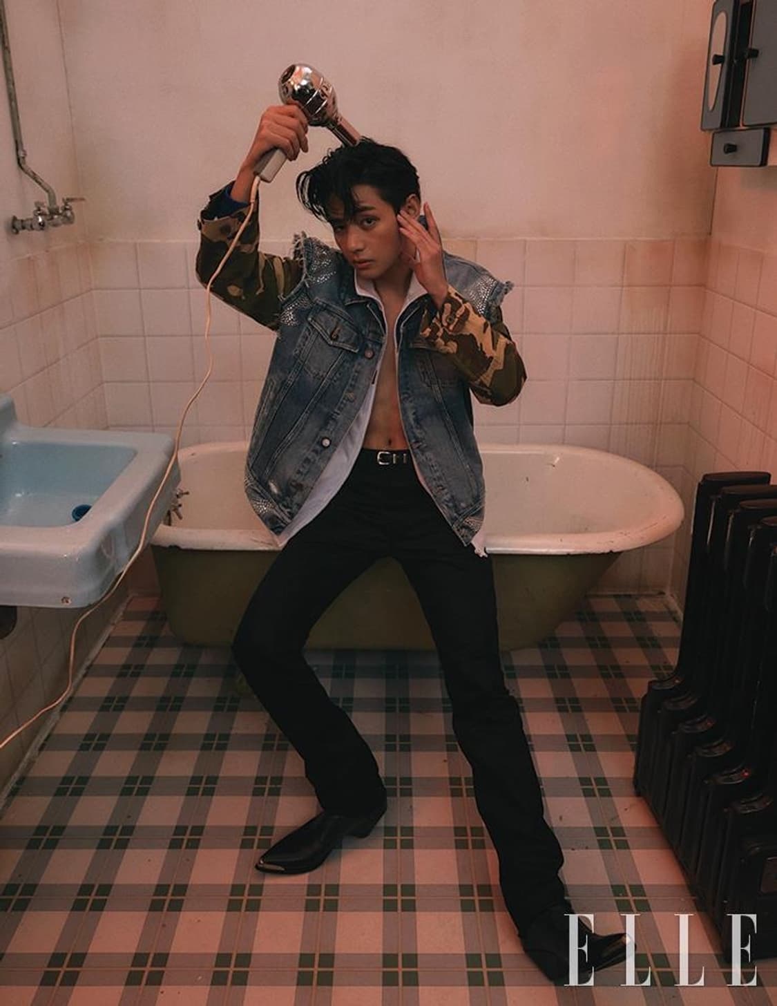 [M] 뷔 착용 셀린느 스터드 카모 데님 자켓 상품이미지1