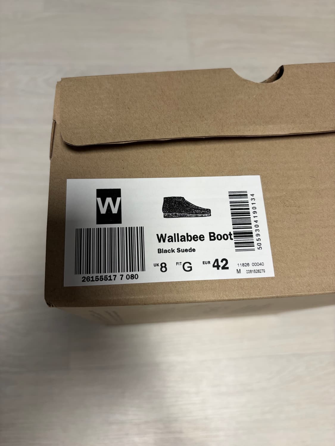 클락스 왈라비 부츠 블랙 새상품 uk8 상품이미지2