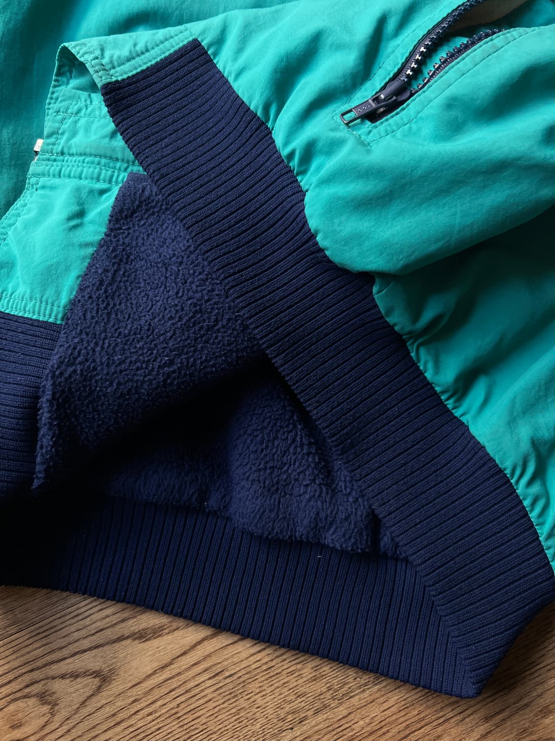 [XL]80's 에디바우어 Made in USA 나일론 쉘드 웜업 자켓 상품이미지6