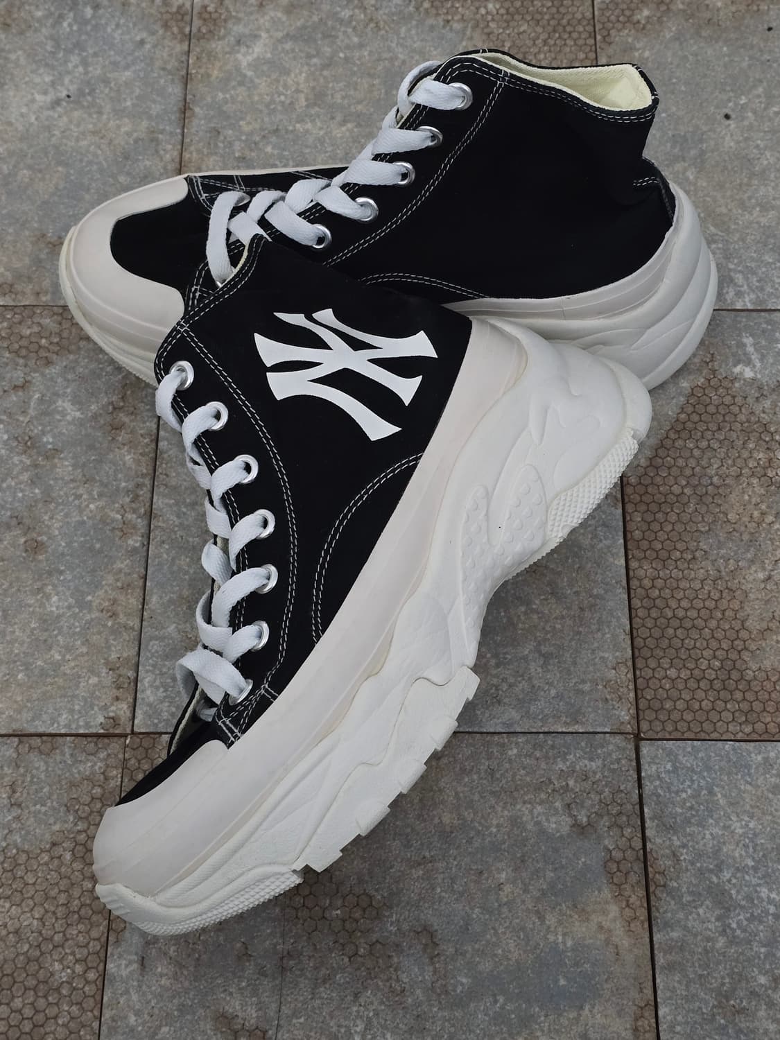 (240)mlb 청키 하이 뉴욕양키스 블랙  상품이미지3