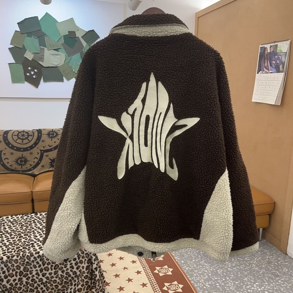 엑스톤즈 키치 Y2K 폭닥 슈팅스타 후리스 양털 자켓 L C08962 상품이미지4