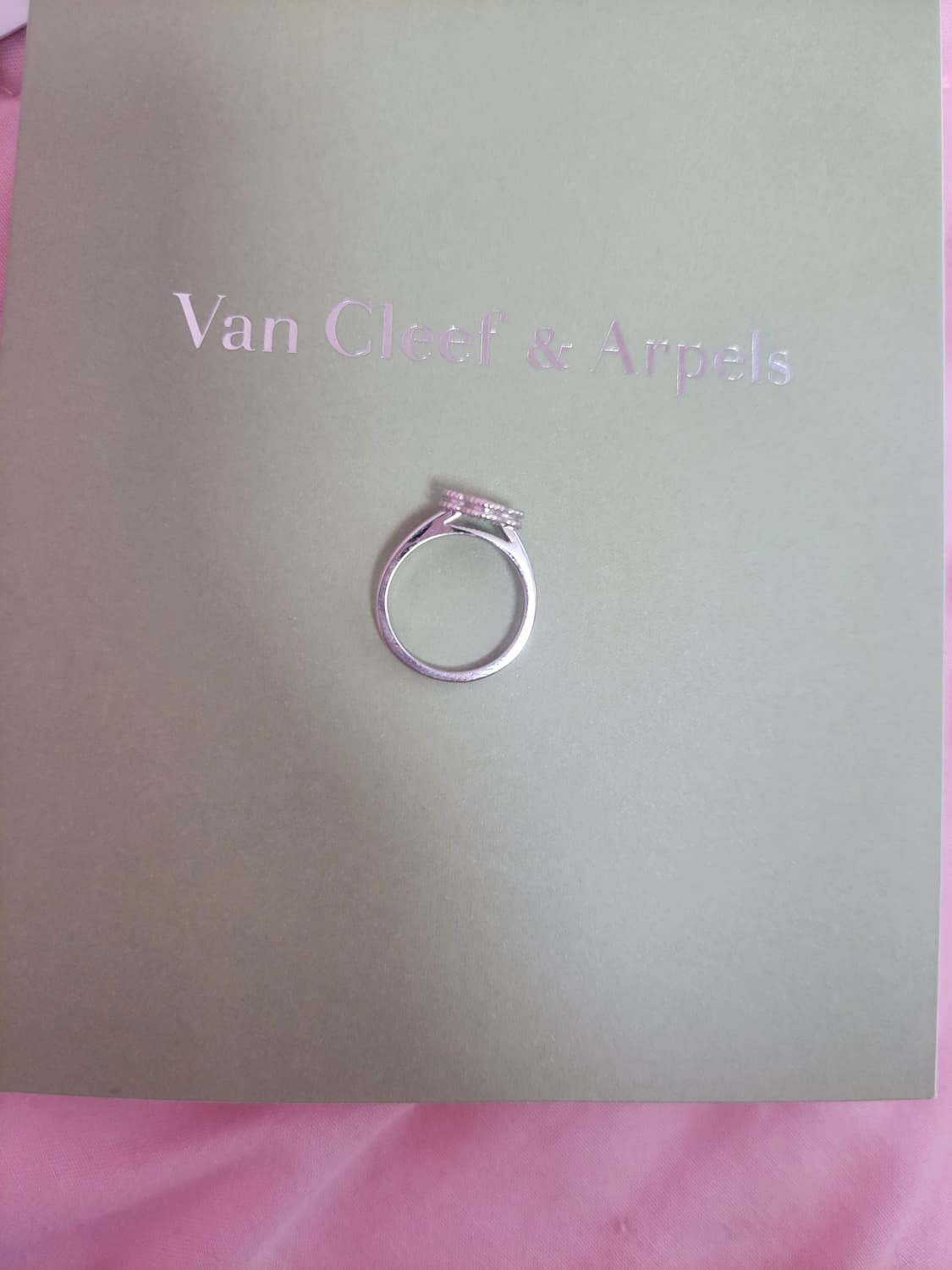 정품)급처상태좋음!반클리프 다이아 스위트알함브라링 반지 인보이스,영수증O 상품이미지7