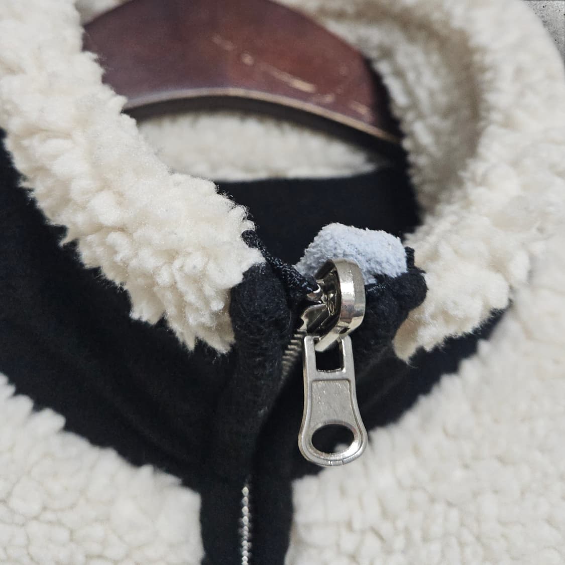 뽀글이 포켓 롱 플리스 집업자켓 (FREE) 상품이미지3