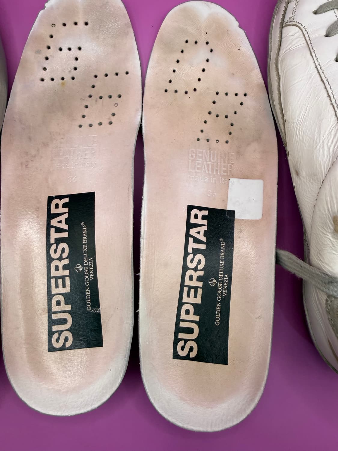 골든구스 슈퍼스타 화이트 실버 (Size 36) 상품이미지8