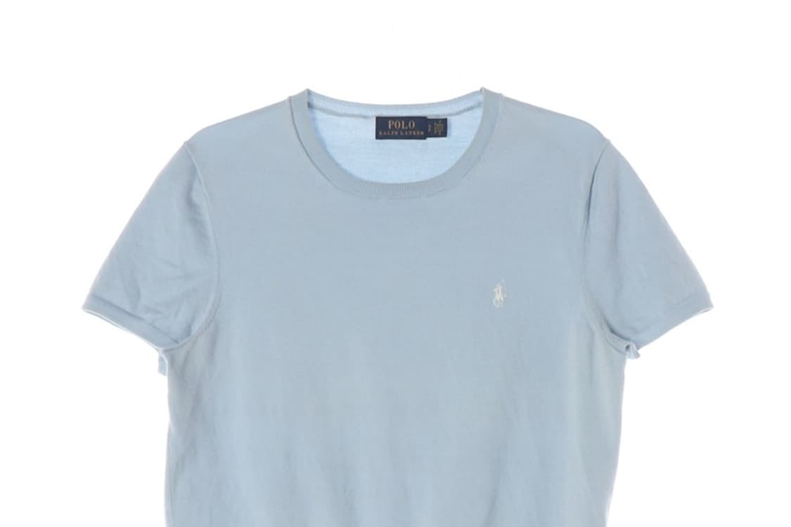 폴로 랄프로렌 라이트블루 반팔 니트 S 상품이미지3