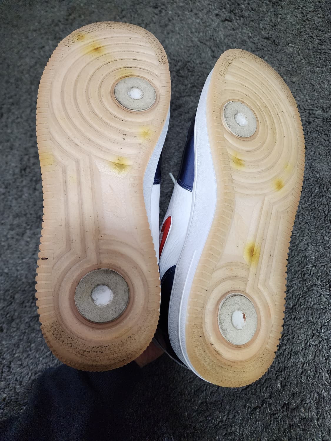 나이키 에어포스1 미드 유니버시티 레드 앤 미드나잇 네이비 295 상품이미지4