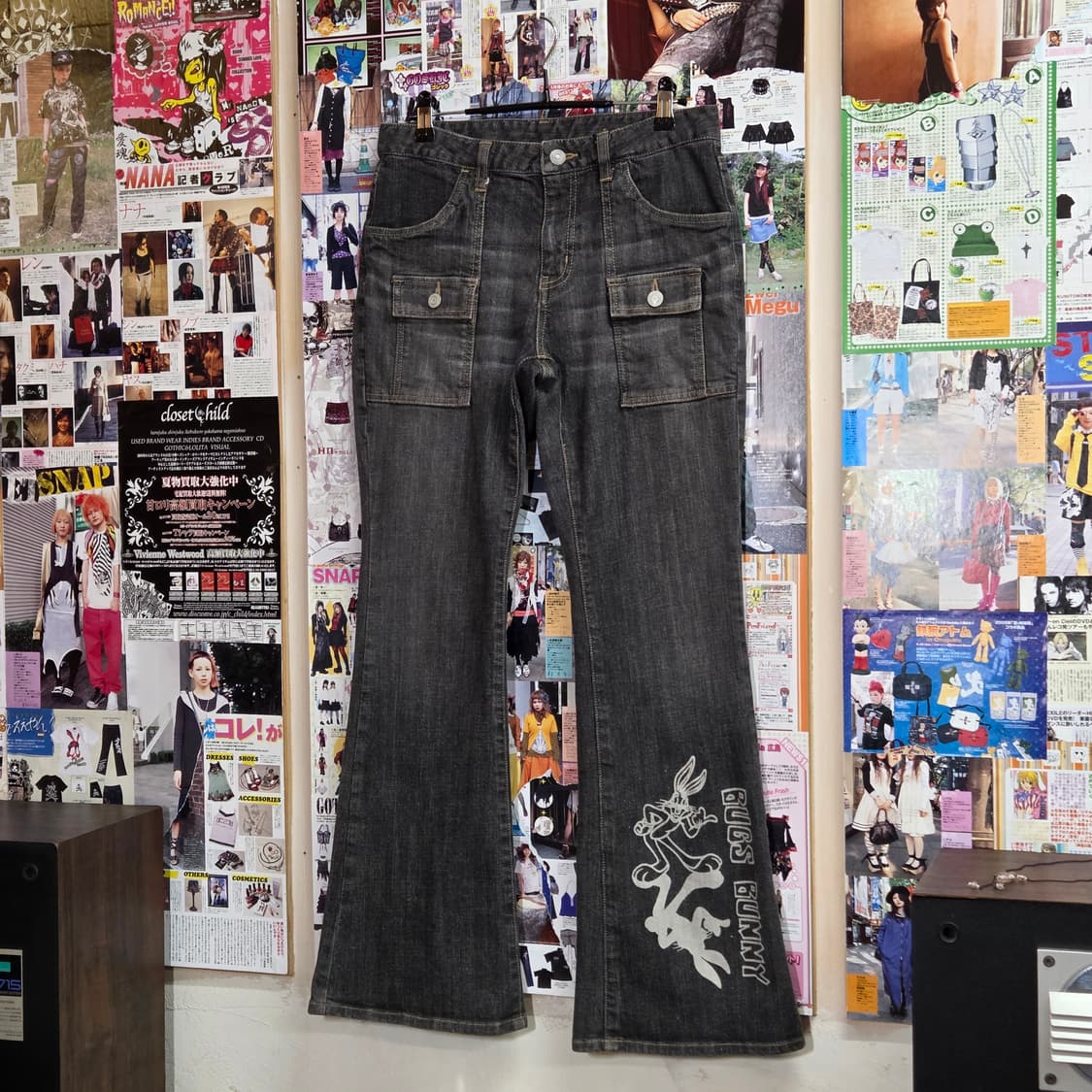 JPN 루니툰즈 벅스버니 부츠컷 데님 상품이미지1