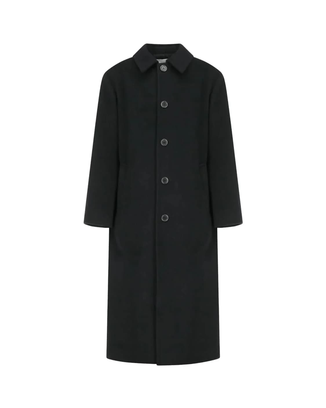 아모멘토 25FW 싱글 브레스티드 코트 블랙 M사이즈 팝니다 상품이미지1