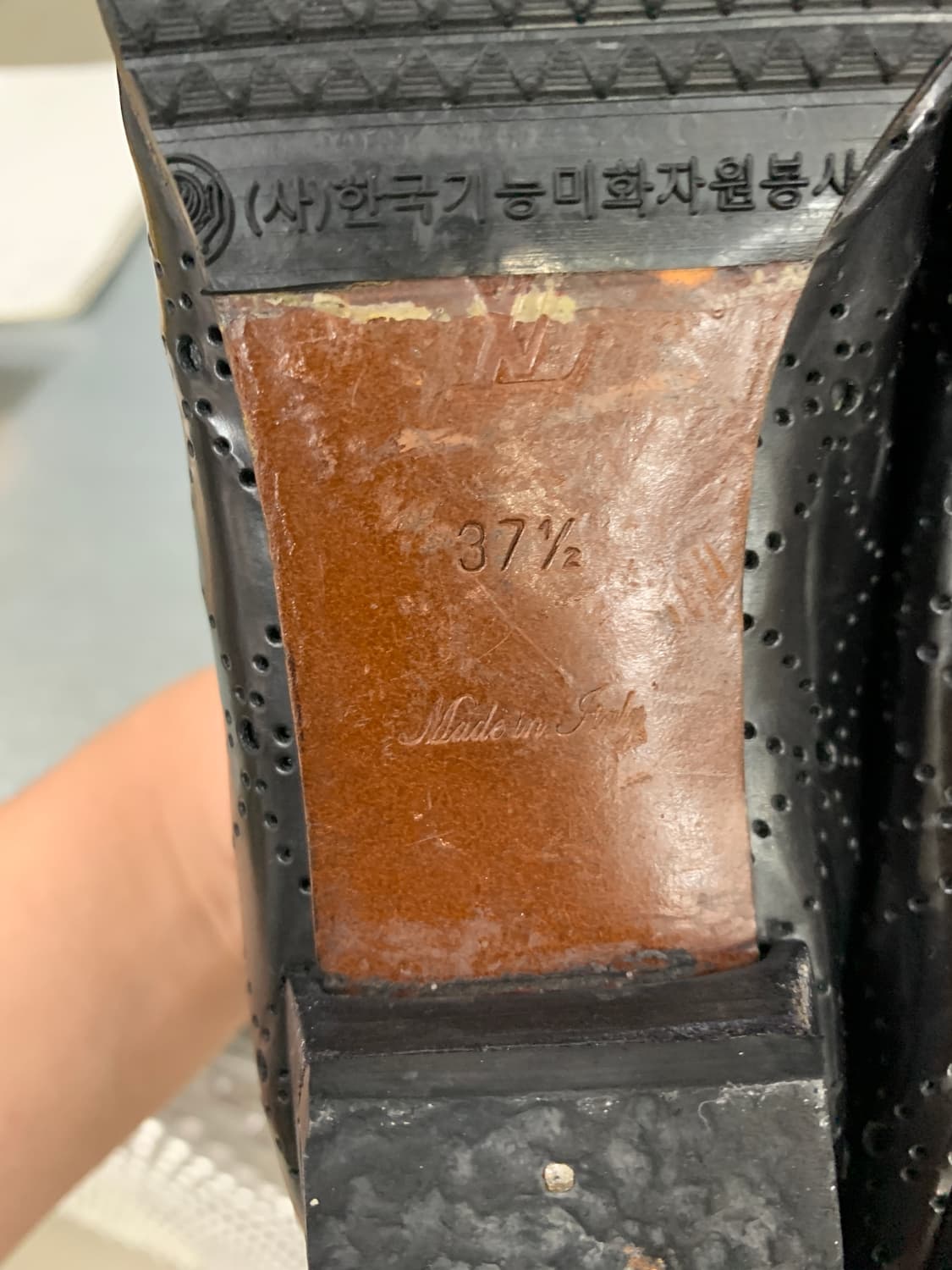  루이비통 가죽 버클 블랙 37.5(240) 상품이미지5