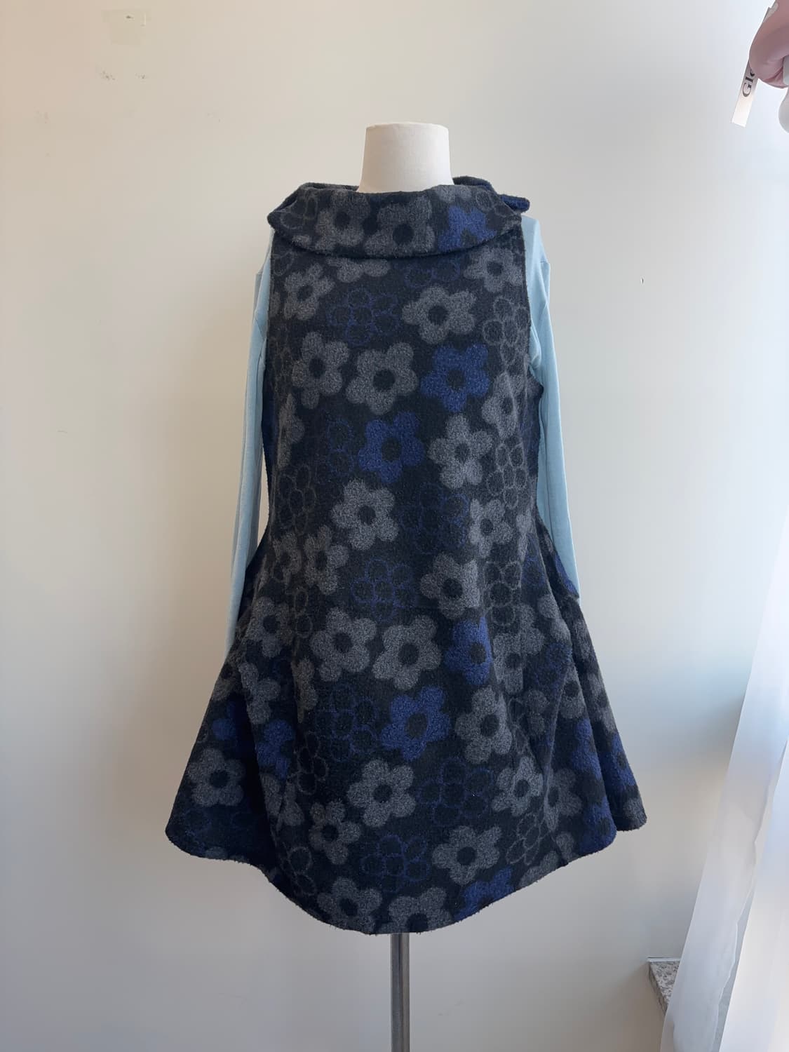 플라워 모티브 플레어 부클 풀오버원피스 상품이미지8