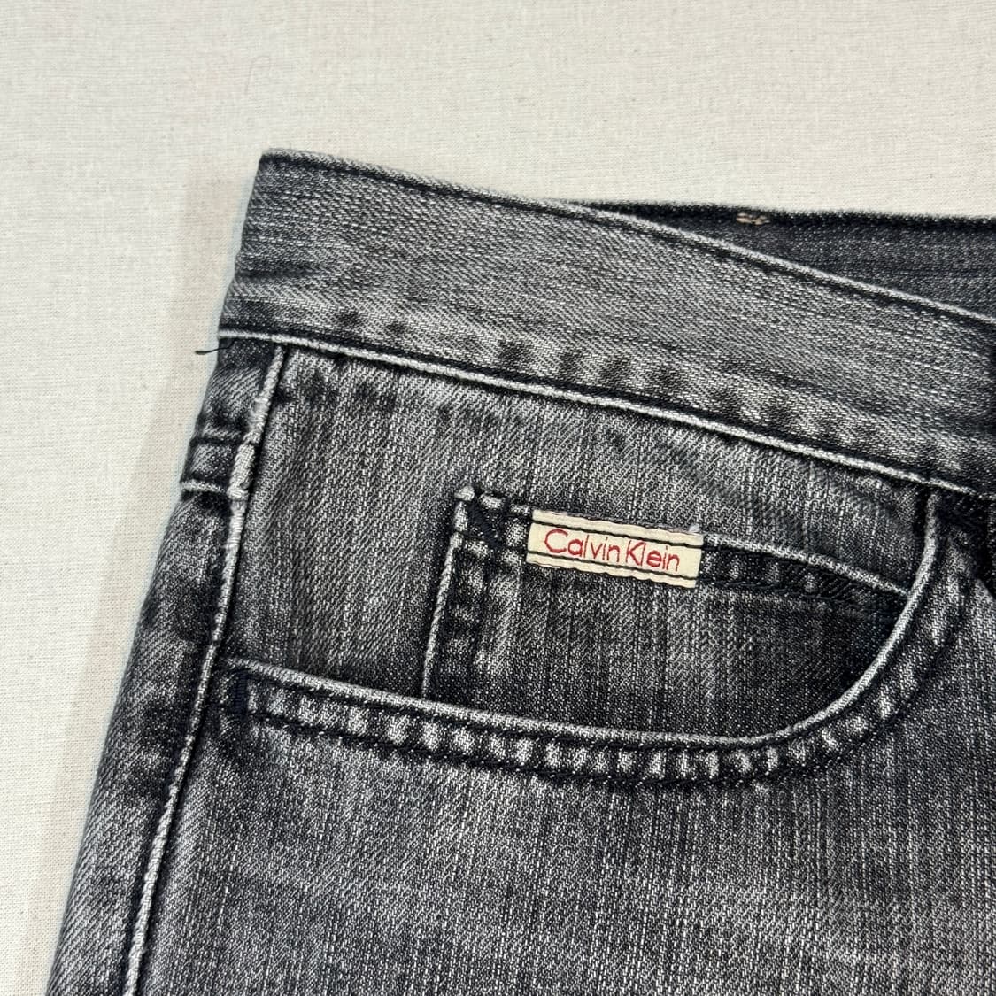 35inch) 캘빈클라인 CK 그레이 데님 청바지 상품이미지5