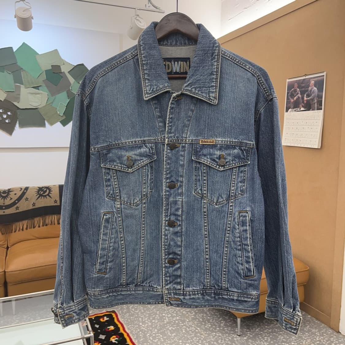 에드윈 컨트리 빈티지 트러커 데님 자켓 95 C08399 상품이미지3