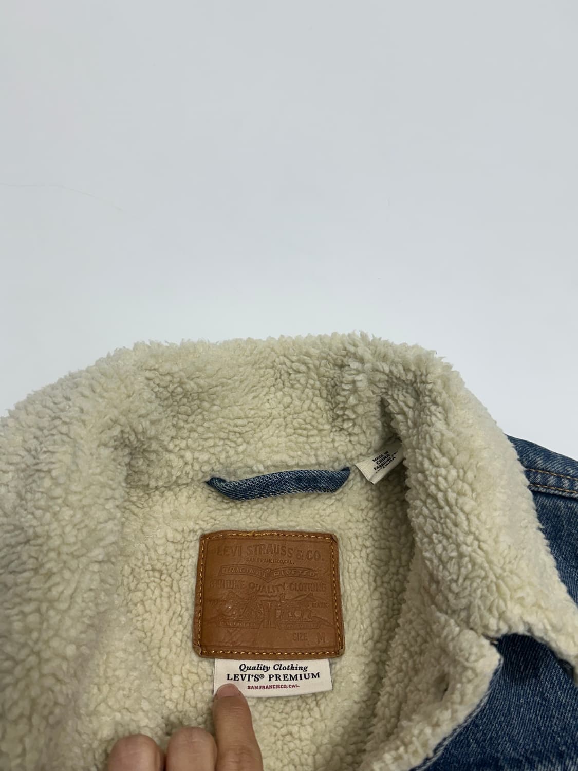 리바이스 오리지널 쉐르파 트러커 청자켓 상품이미지9