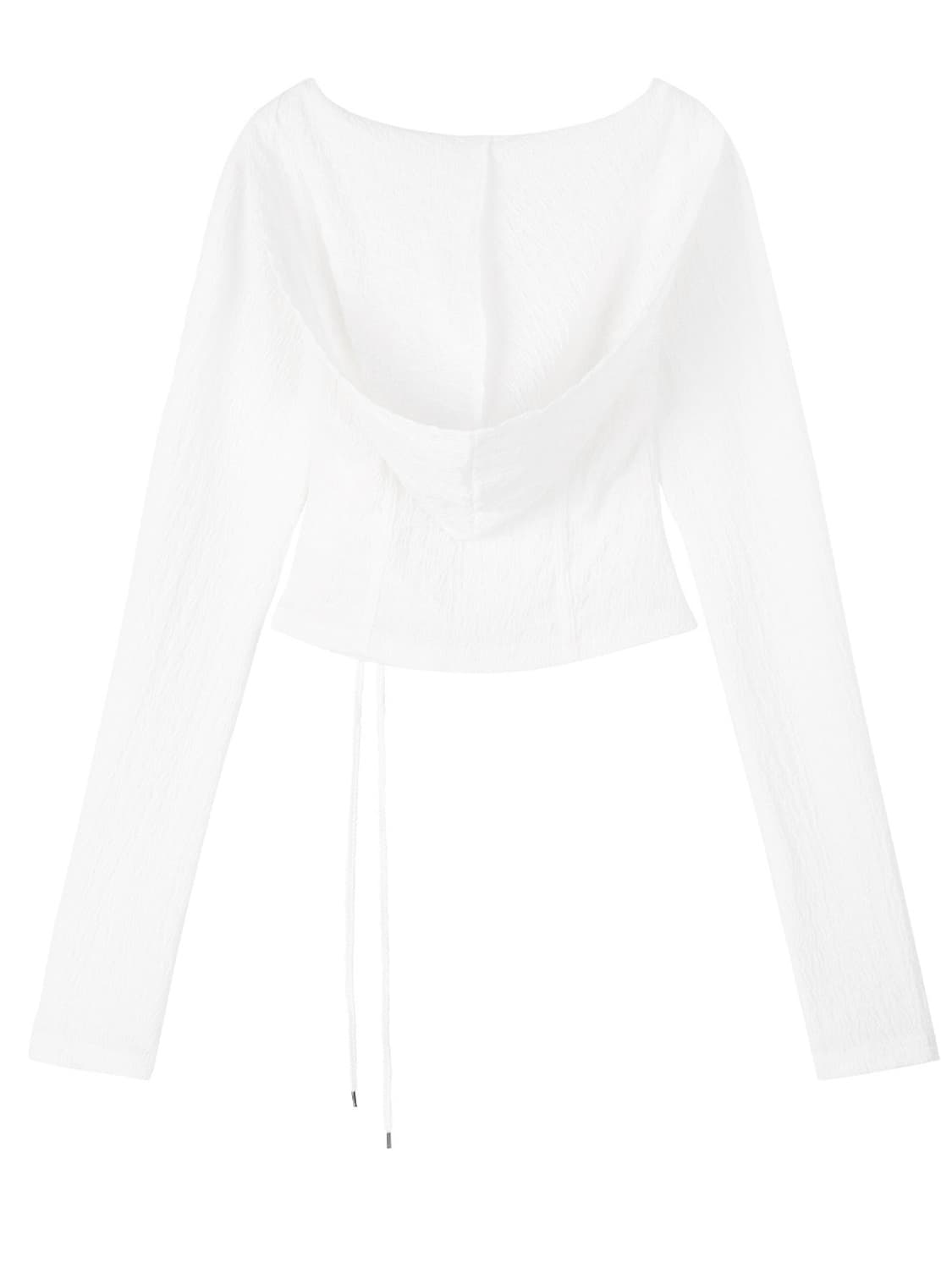 새상품) 므넴  mnem Diamond Neck Corset Hoodie 상품이미지3