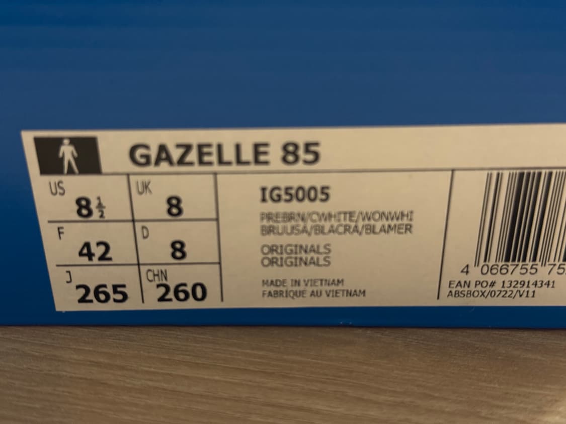 아디다스 가젤 85 /265/ 브라운:아이보리 / IG5005 상품이미지2