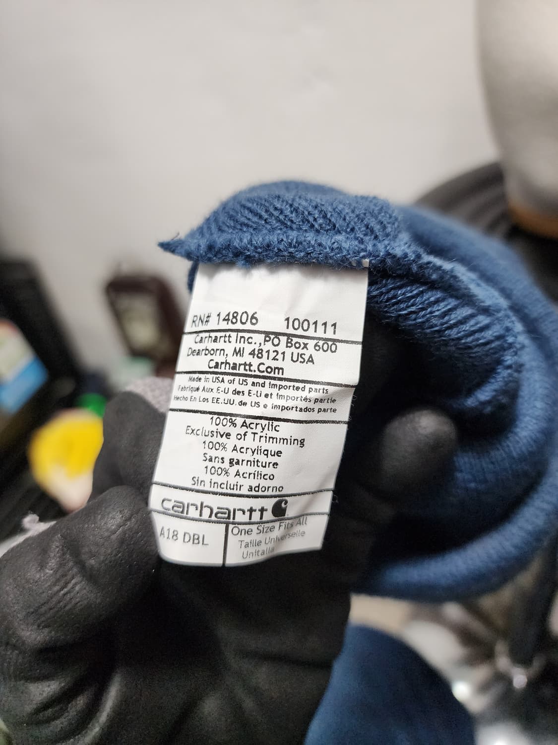 칼하트 네이비 비니 (USA MADE) 상품이미지3