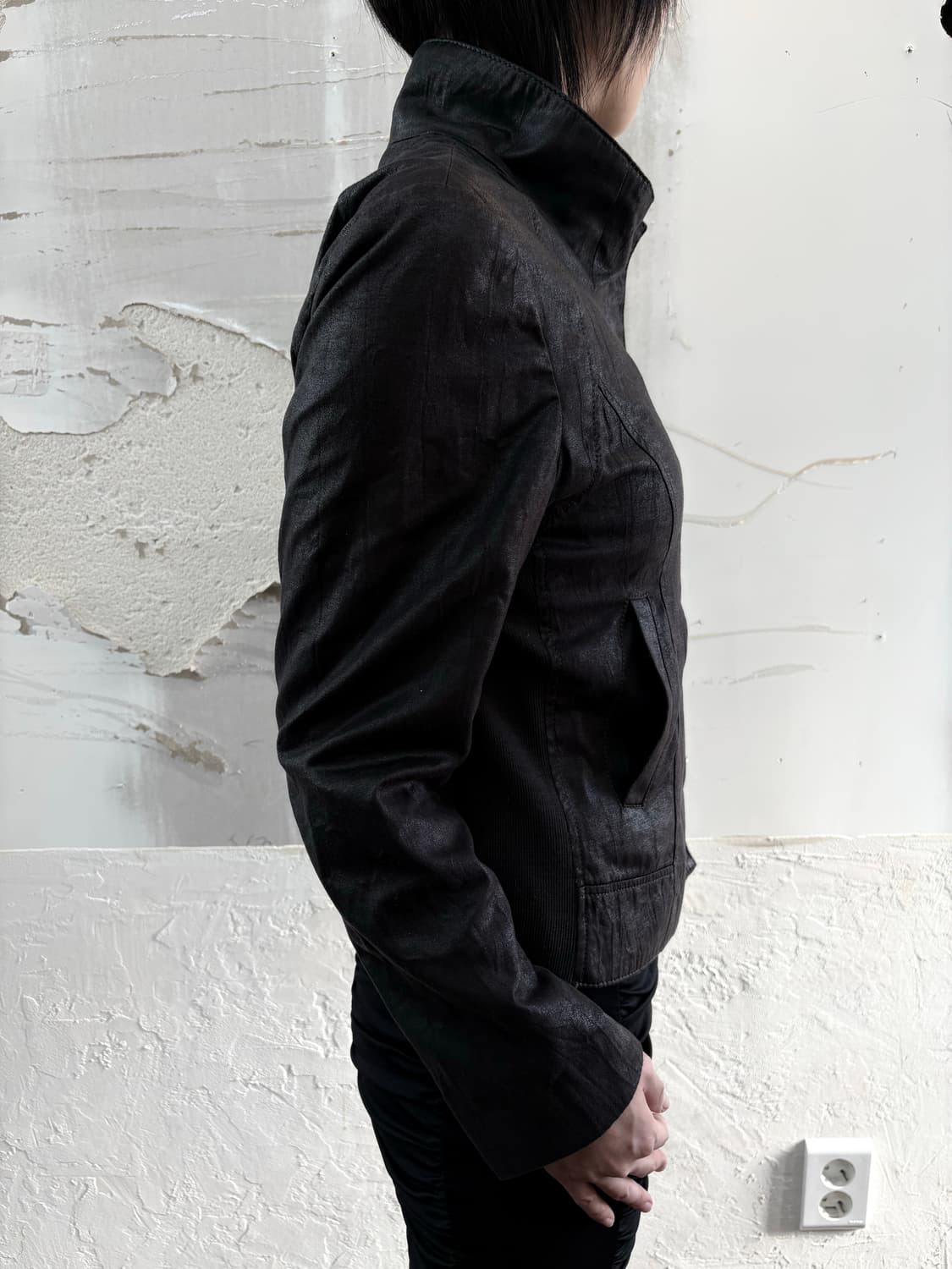 texture diagonal jacket 상품이미지4