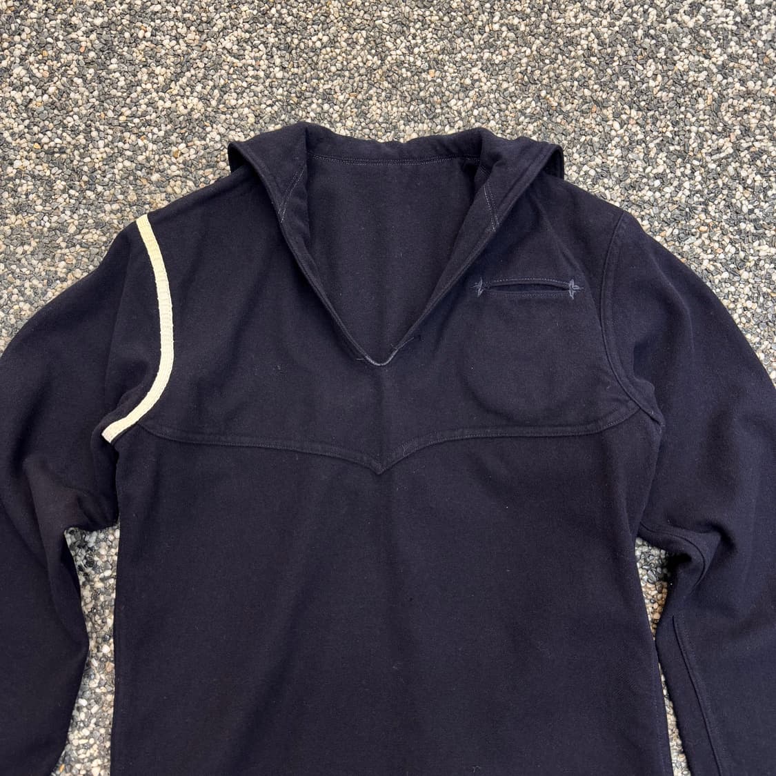 40s US Navy 미해군 세계2차대전 울 세일러 셔츠 (S) 상품이미지2