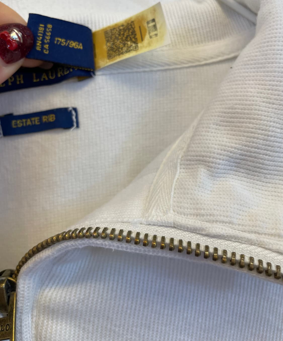 정품 폴로랄프로렌 니트 하프집업 반집업 폴로니트M (큐알인증가능)  상품이미지7