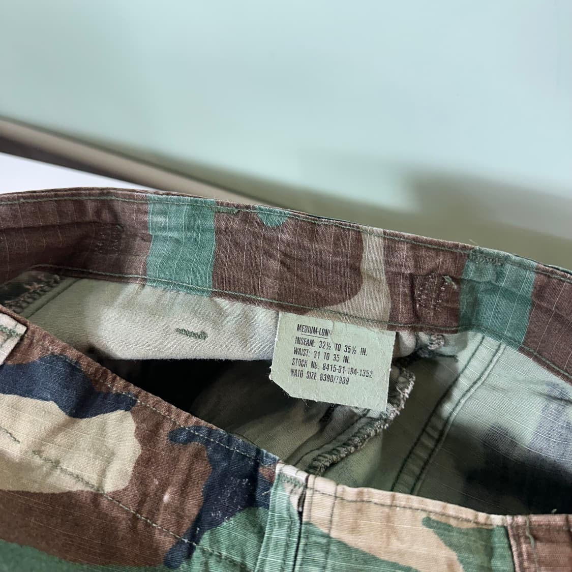 M-LONG 버튼플라이 레귤러핏 US ARMY 버뮤다팬츠 상품이미지3