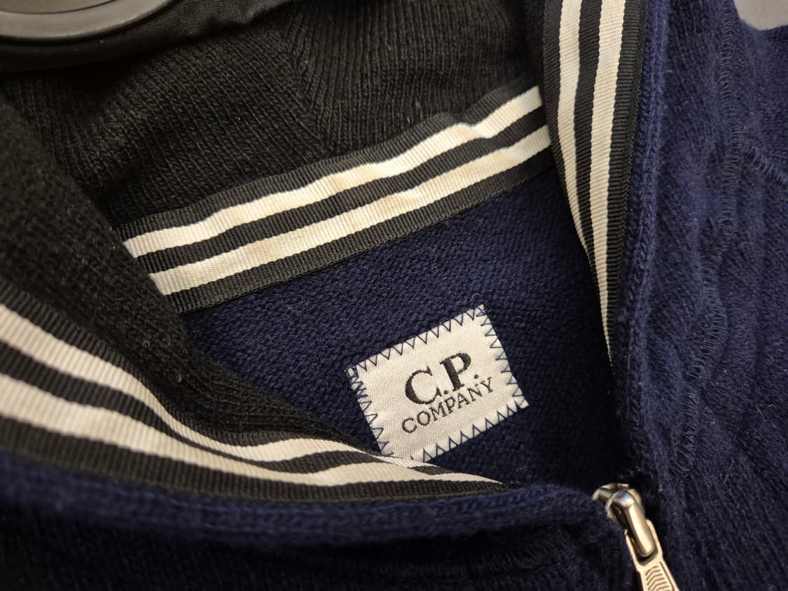 00s C.P COMPANY 고글 후드 니트 짚업 상품이미지6