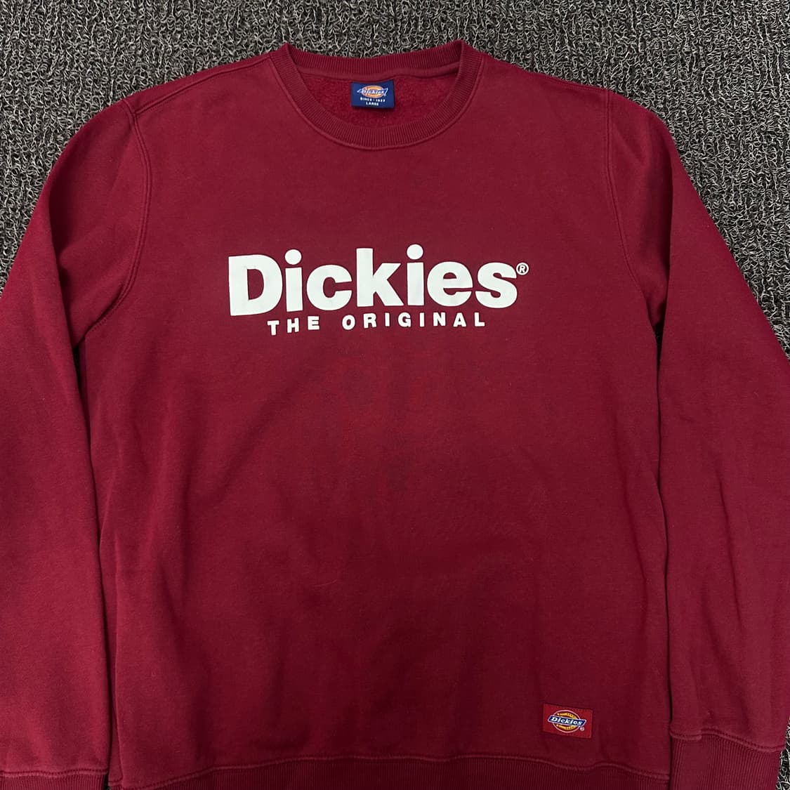 Dickies 디키즈 버건디 기모 맨투맨 L 상품이미지2