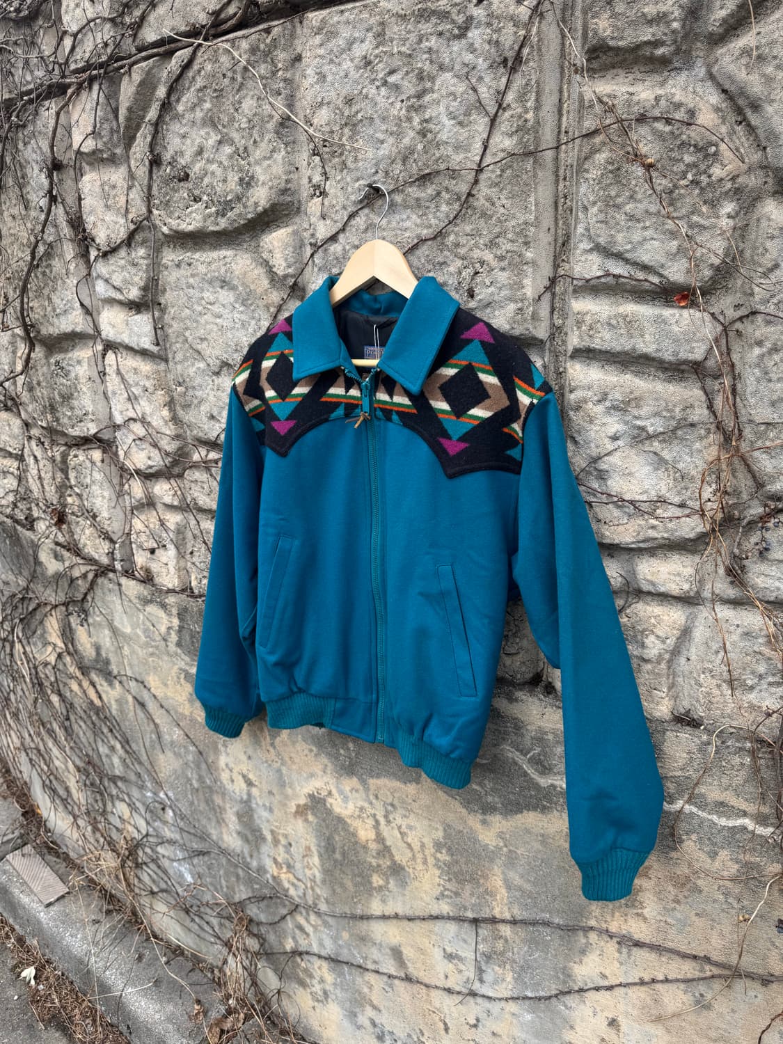 70~80s 펜들턴 빈티지 아즈텍 웨스턴 울 봄버 자켓  상품이미지3