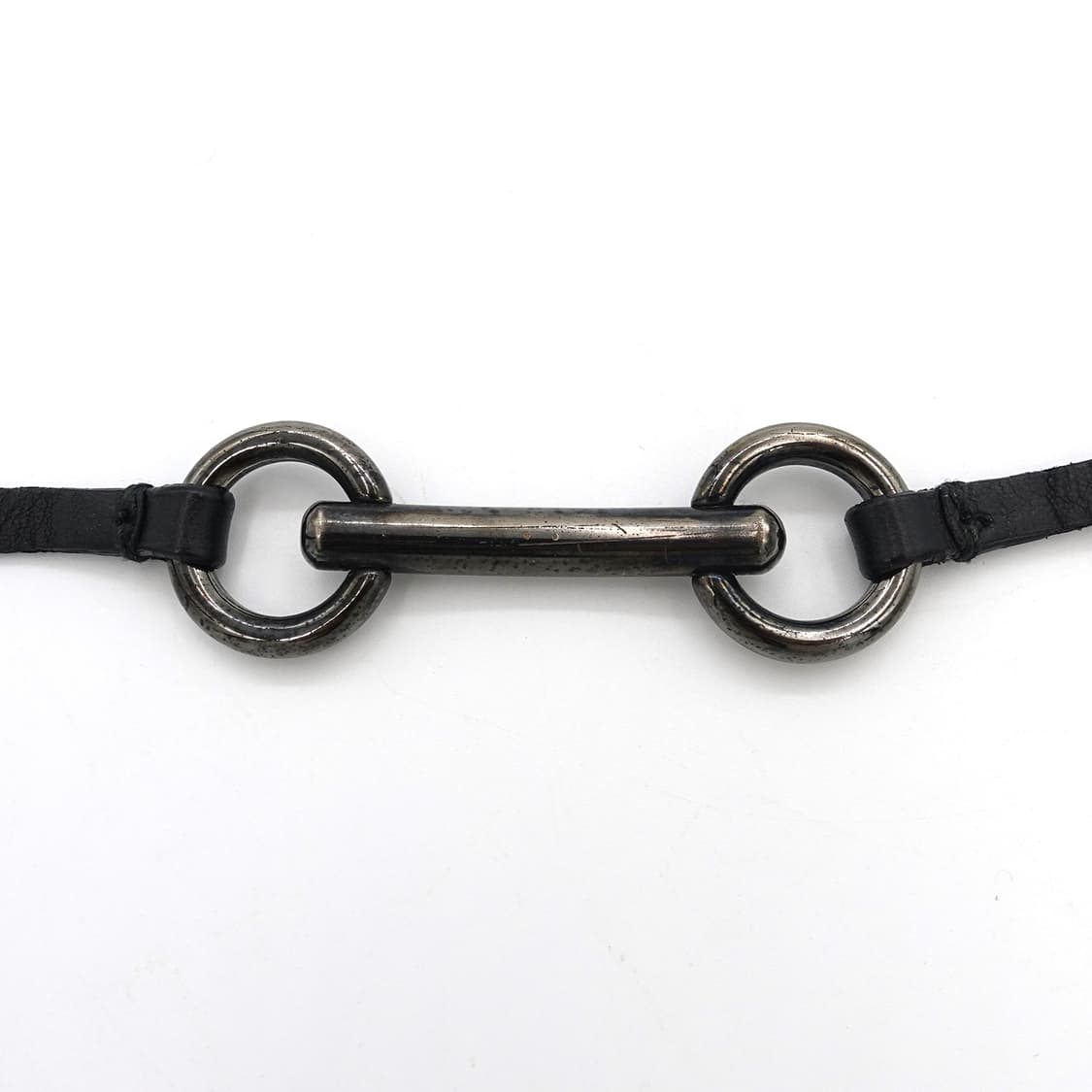 Prada 프라다 아카이브 메탈탭 레더 브레이슬릿 팔찌 상품이미지4