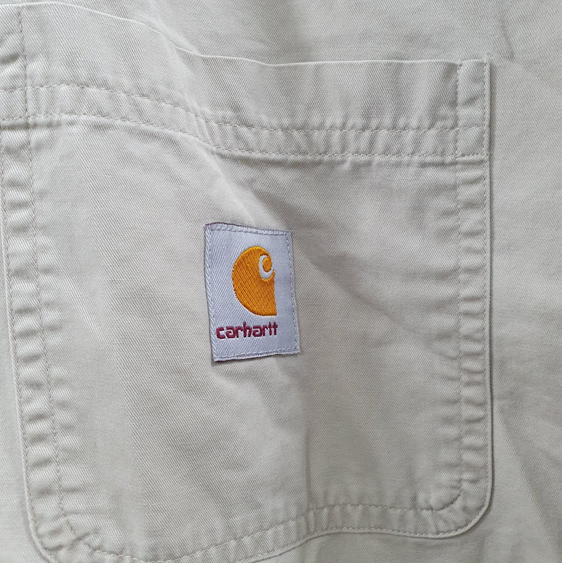 XL 칼하트 남성 베이지 빈티지 루즈핏 캐주얼 셔츠 남방 상품이미지3