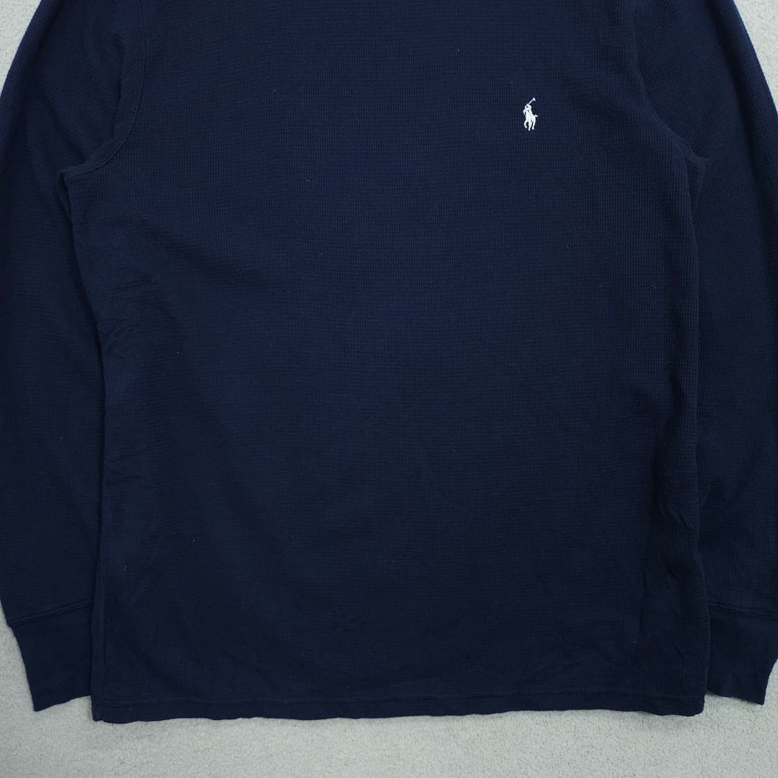 폴로 랄프 로렌 와플 긴팔티 L 네이비 상품이미지3