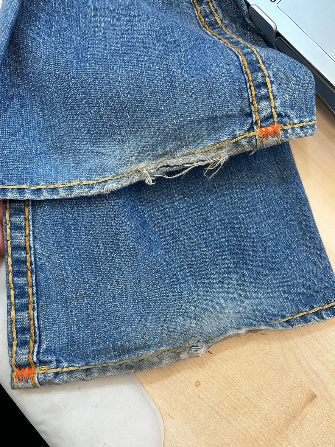 33)트루릴리전 USA 중청 세미 부츠컷 상품이미지8