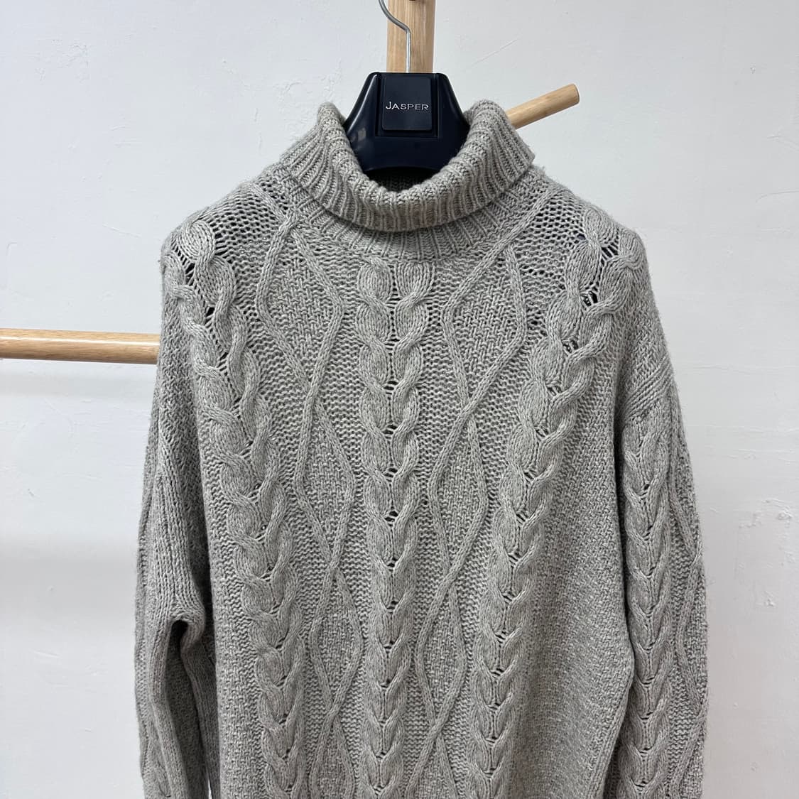 폴스미스 올드스쿨 폴라넥 케이블 니트 스웨터 XL J26 상품이미지2