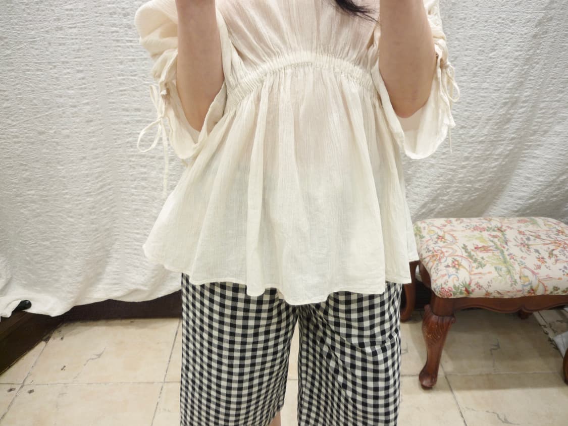 shirred lovely blouse 상품이미지3