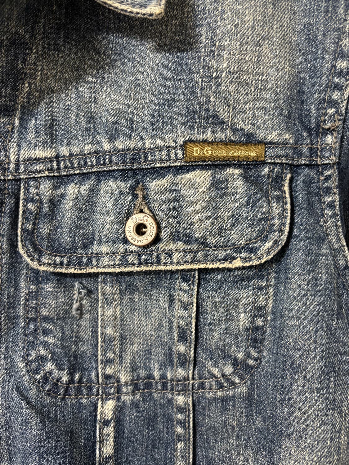 돌체앤가바나 데님 자켓 데미지 워싱 상품이미지4