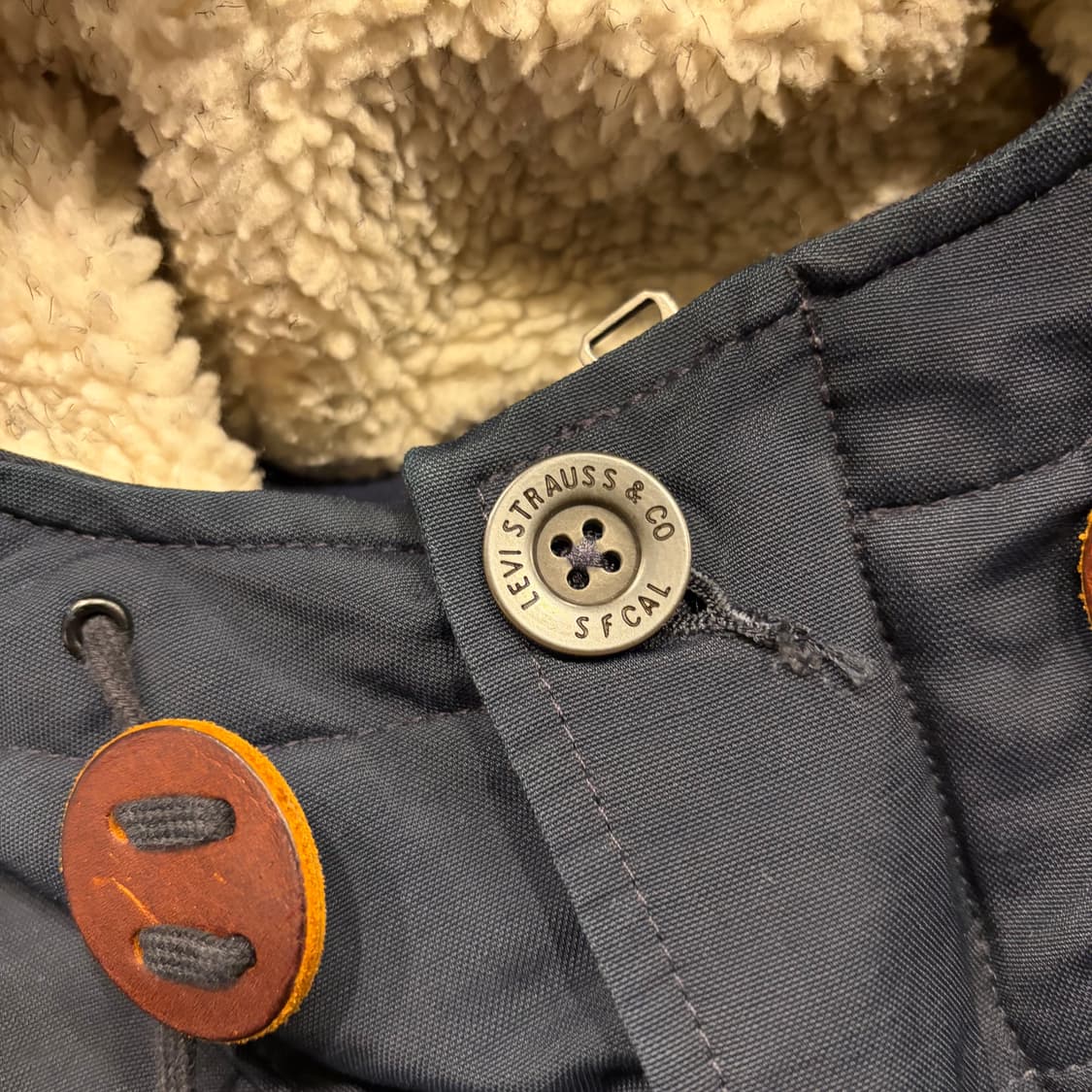 [L] 리바이스 후드 야상 점퍼 네이비 B441 상품이미지5