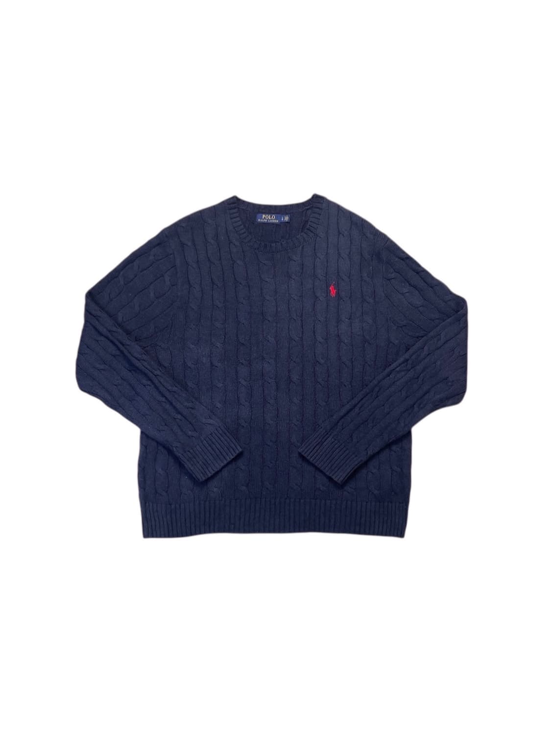 폴로랄프로렌 네이비 꽈배기 니트 상품이미지1